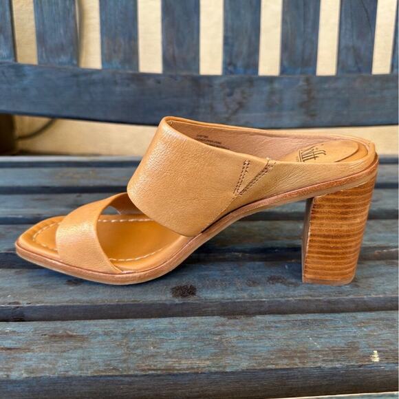 Söfft Sheila Women’s Slide Sandal Size 11M Caramel Leather Comfort Stacked Heel - Picture 10 of 10